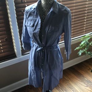 Light weight denim shirt dress